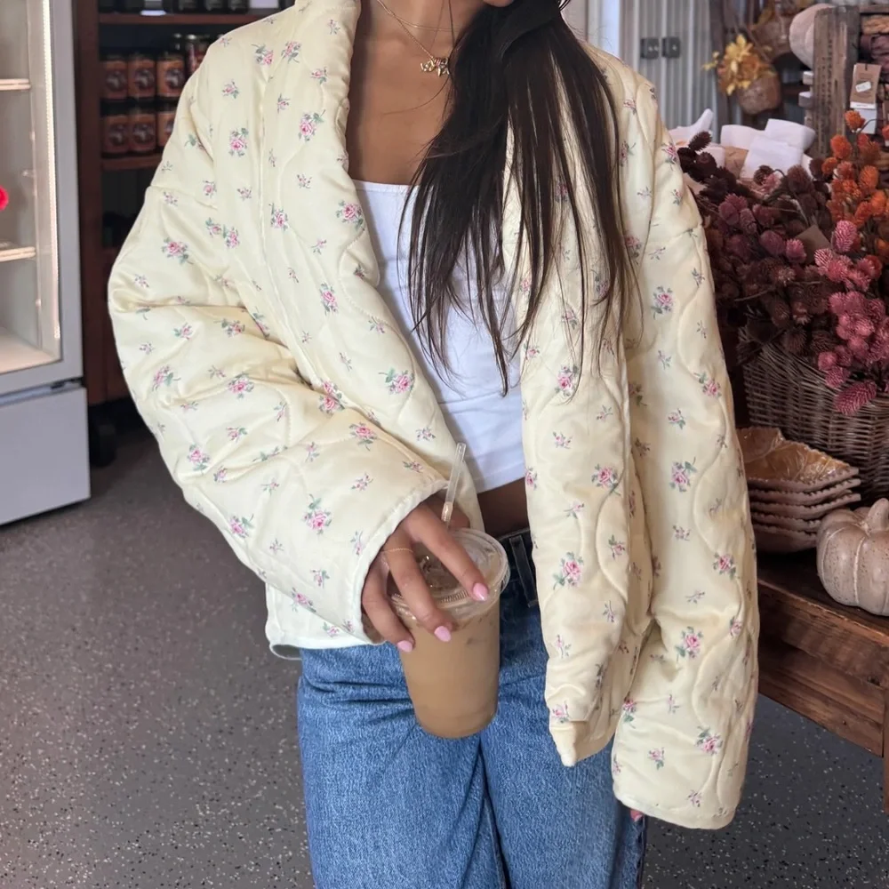 COPY - Happy Camp3r vintage flower oversized jacket - Picture 4 of 4